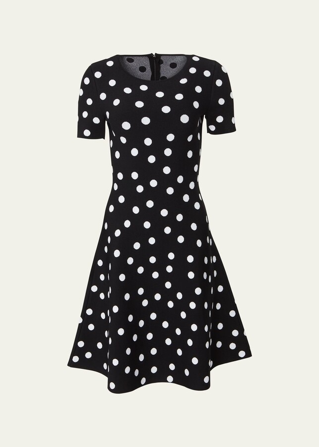 Adèle Dress - Black polka dots - Viscose - Sézane