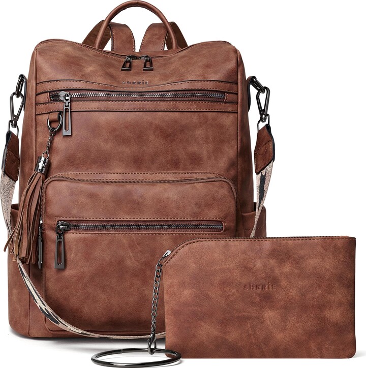 Shrrie Backpack Purse for Women Leather Backpack Fashion Designer ...