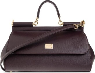 DOLCE & GABBANA: patent leather mini bag - Red  Dolce & Gabbana clutch  EB0103A1471 online at