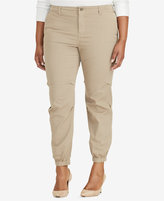 Thumbnail for your product : Lauren Ralph Lauren Plus Size Twill Tapered-Leg Pants
