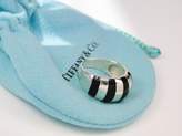 Thumbnail for your product : Tiffany & Co. Black Enamel & Sterling Silver Stripes Stripe Dome Ring