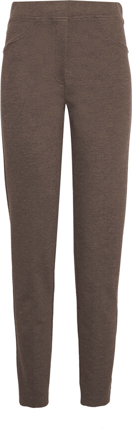 James Lakeland Neutrals Cigarette Trousers Taupe