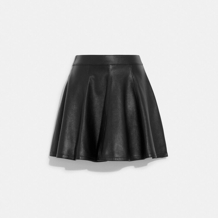 Coach Leather Cheerleader Skirt ShopStyle