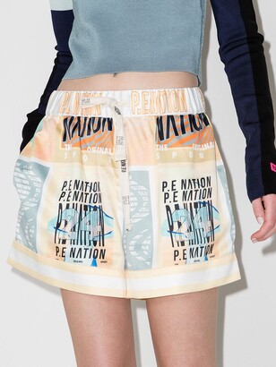 P.E Nation All Time printed shorts