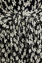 Thumbnail for your product : Philosophy di Lorenzo Serafini Tie-front Embroidered Cotton-blend Mesh Midi Dress