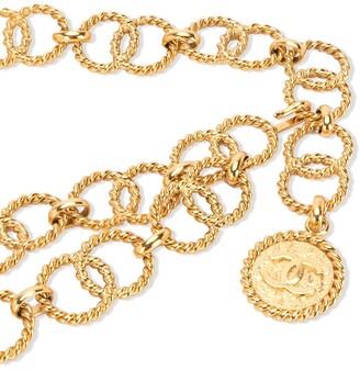 Chanel Pre Owned 1990s CC charm chain belt