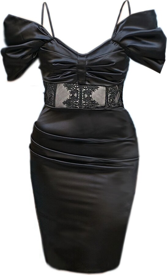 Petra Petrova Black Dress With Transparent Corset ShopStyle