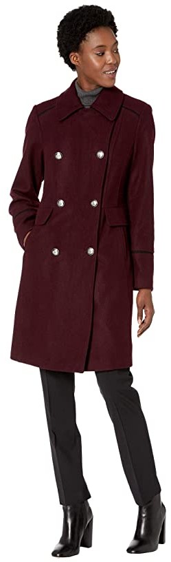 vince camuto double breasted trench coat