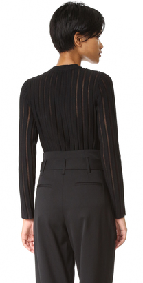Camilla And Marc Sheer Stripe Knit Sweater