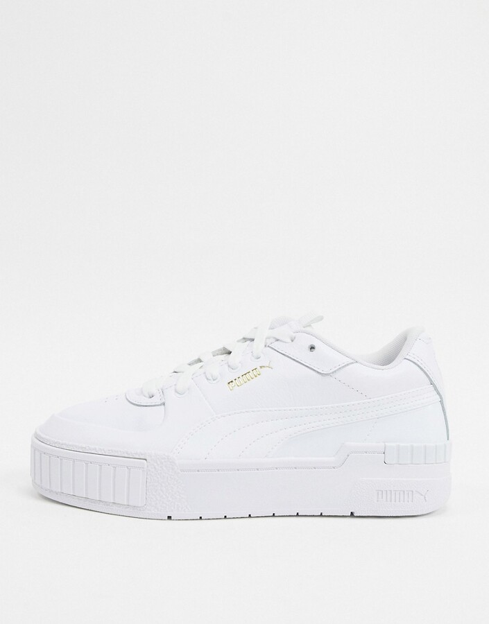 Puma Cali Sport chunky trainers in white - ShopStyle