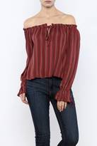 Thumbnail for your product : Honey Punch Print Off Shoulder Top