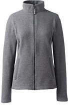Lands' End Lands' End Women's Petite 200 Everyday Fleece Jacket-Caraway Heather