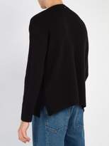 Thumbnail for your product : Valentino Crew Neck Cashmere Sweater - Mens - Black