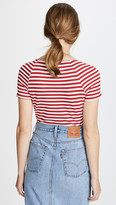 Thumbnail for your product : Three Dots Nantucket Stripe Crossover Top