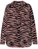 Thumbnail for your product : Ganni Zebra-print Crepe Shirt