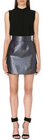 Thumbnail for your product : Victoria Beckham Victoria Crepe and metallic dress