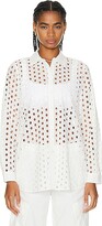 Thumbnail for your product : L'Agence Lindy Eyelet Blouse in White