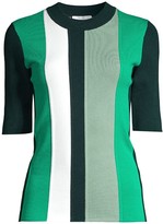 Thumbnail for your product : HUGO BOSS Faspen Colorblock Vertical Stripe Knit Top
