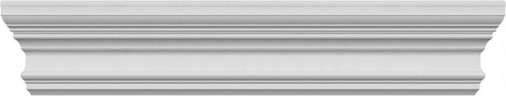 Ekena Millwork 1/2 in. x 110 in. x 5-1/2 in. Polyurethane Seville Crosshead Moulding