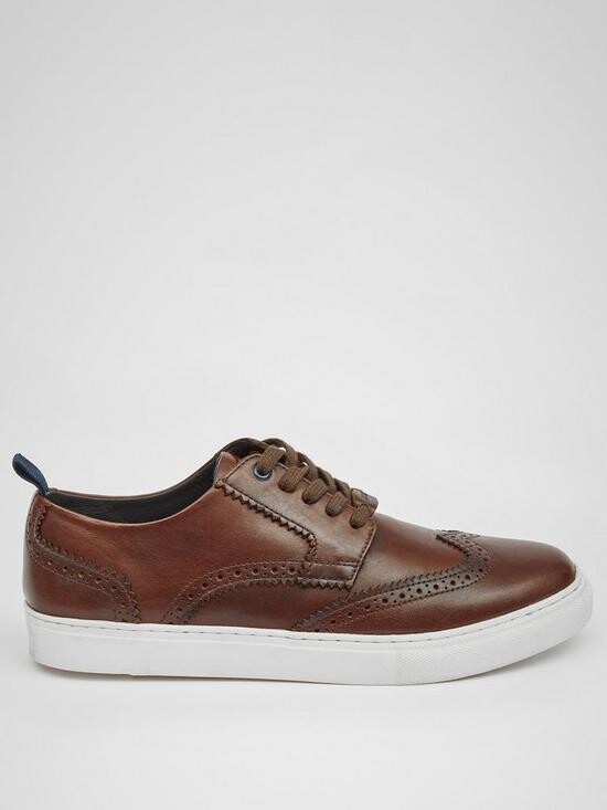 brown brogue trainers