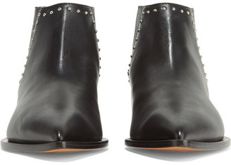 Givenchy Studded Ankle Boots In Black Leather - IT40