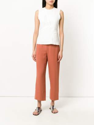 Theory straight cropped trousers