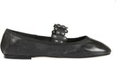 Thumbnail for your product : RED Valentino Flower Studded Strap Ballerinas