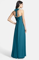 Thumbnail for your product : Amsale Women's Chiffon Halter Gown