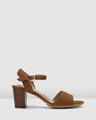 Hush Puppies Women's Brown Heeled Sandals - Lindera - Size One Size, 10 at The Iconic