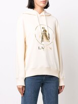 Thumbnail for your product : Lanvin Graphic Print Drawstring Hoodie
