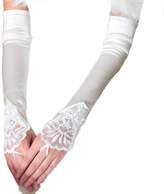 Thumbnail for your product : Vimans 2018 Women's Long Fingerless Satin Bridal Wedding Gloves