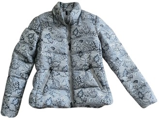 Moncler Classic Silver Coat for Women