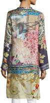 Thumbnail for your product : Johnny Was Shiro Printed Button-Front Silk Tunic, Multi