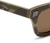 Thumbnail for your product : Valentino Wayfarer camouflage acetate sunglasses