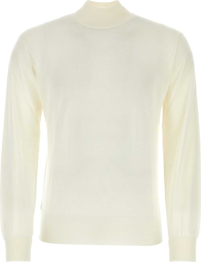 PT Torino Ivory Wool Sweater