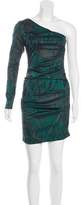 Thumbnail for your product : Nicole Miller One-Shoulder Printed Dress w/ Tags