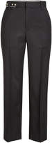 Thumbnail for your product : Marc Jacobs Cropped Wool Pants with Studded Waistline