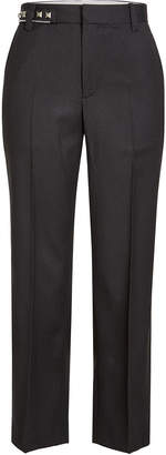 Marc Jacobs Cropped Wool Pants with Studded Waistline