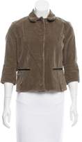 Thumbnail for your product : Marni Leather-Trimmed Corduroy Jacket