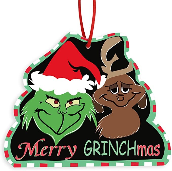 Grinch Christmas Wooden Decorations Grinch Decorations Grinch Door Hanger Christmas Grinch Max Dog The Grinch Christmas Decorations Waterproof Grinch Ornament for Wall Indoor/Outdoor Xmas Party