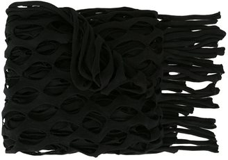 Marques Almeida mesh knit fringe scarf - women - Viscose - One Size