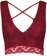Thumbnail for your product : boohoo Lace Cross Strap Bralet
