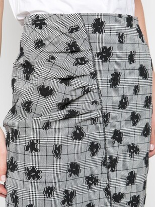 Jason Wu Collection Floral Print Asymmetric Skirt
