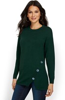 Thumbnail for your product : New York & Co. Asymmetric Jewel-Embellished Tunic Sweater
