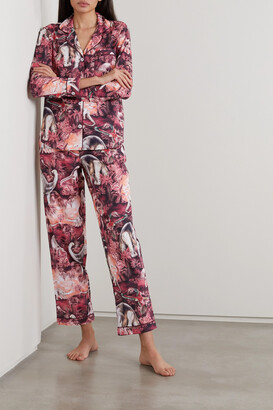 Desmond & Dempsey + Net Sustain + Natural History Museum Printed Organic Cotton-voile Pajama Set - Pink