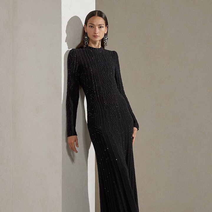 Polo Ralph Lauren SLEEVELESS DRESS - Cocktail dress / Party dress - black 
