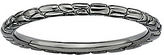 Thumbnail for your product : JCPenney FINE JEWELRY Personally Stackable Black Sterling Silver Stackable 1.5mm Twisted Ring