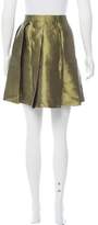 Thumbnail for your product : Miu Miu Pleated Silk Skirt