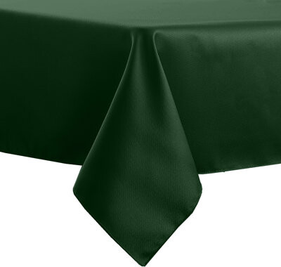 Ultimate Textile -3 Pack- Herringbone - Fandango 60 X 120-Inch Rectangular Tablecloth, Hunter Green