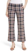 Thumbnail for your product : Tory Burch Garrett Plaid Crop Flare Pants